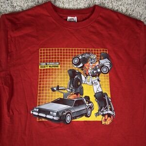 MARTY MCPRIME LOOT CRATE T-SHIRT Size M BACK FUTURE / TRANSFORMERS